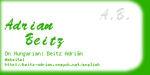 adrian beitz business card